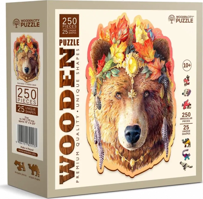 Puzzle in legno Orso Stiloso 250 pezzi