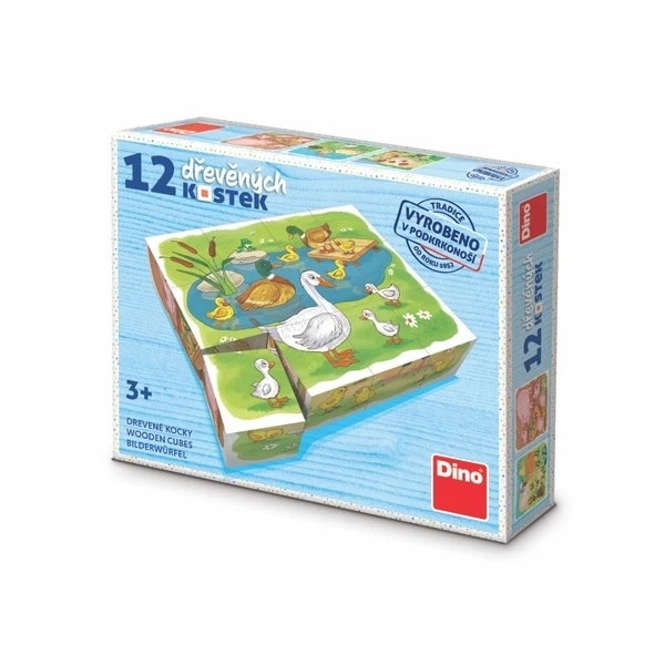 Cubi puzzle Dino fattoria