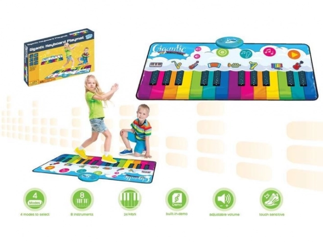 Tappeto musicale arcobaleno per bambini