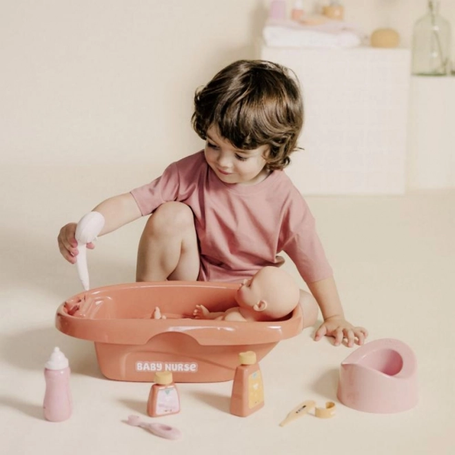 Vaschetta per bambole Baby Nurse con accessori