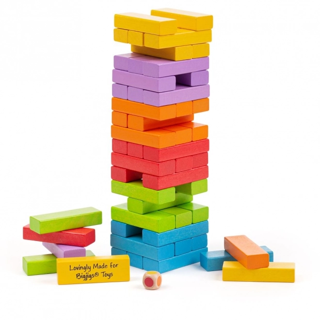 Bigjigs Toys Torre Colorata Jenga