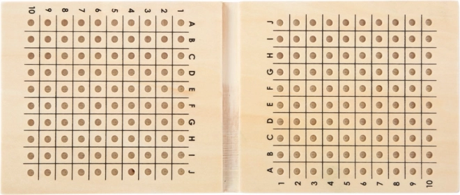 Gioco di battaglia navale in legno