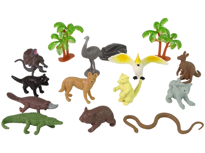 12 figurine di animali realistiche