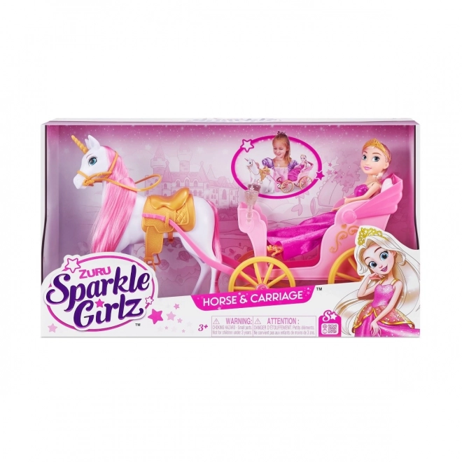 Bambola Principessa con Carrozza Sparkle Girlz