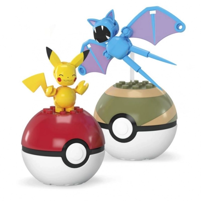 Megablok Pokémon Pokéball con Pikachu e Zubat