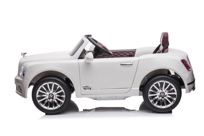 Auto elettrica per bambini Bentley Mulsanne bianco