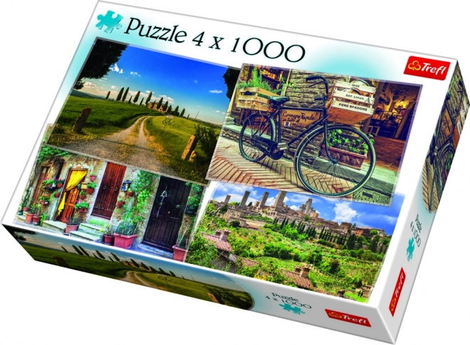 Puzzle Bellezze della Toscana 4x1000 pezzi