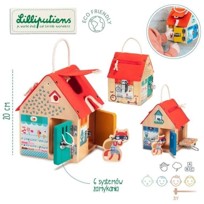 casa in legno con serrature Lilliputiens