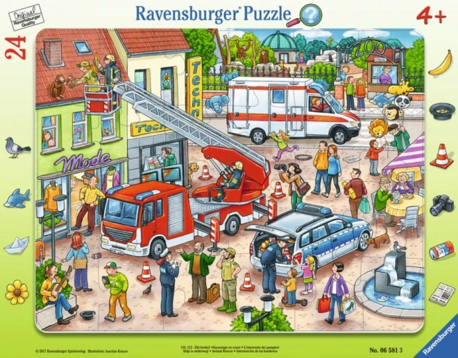 Puzzle Ravensburger Salvataggio degli Animali 24 Pezzi