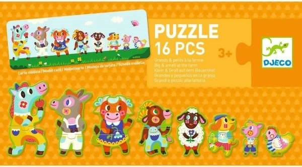 Puzzle DJECO Grandi e Piccoli nella Fattoria