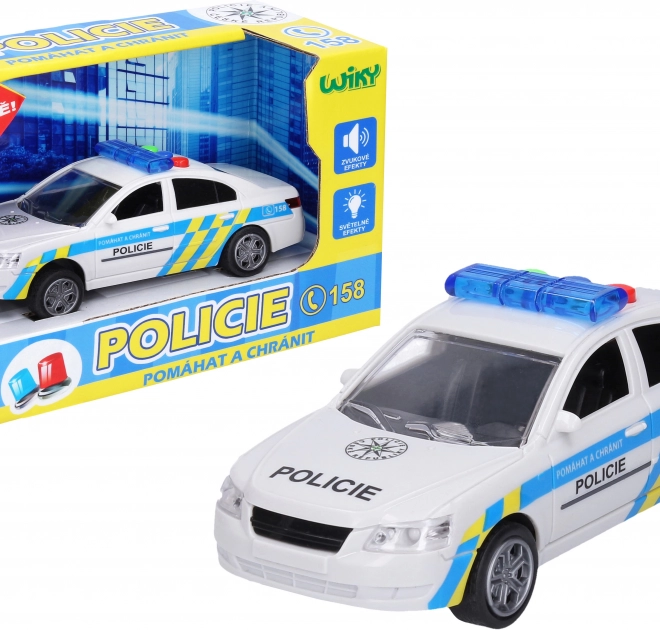Auto della polizia con effetti