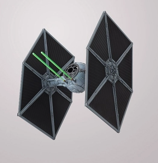 Star wars TIE Fighter in plastica