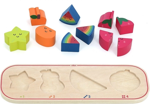 Puzzle ad incastri Imparo a Contare Frutta Sarah Betz