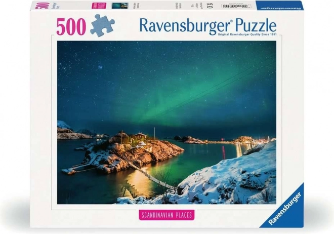 Puzzle aurore boreali in Norvegia 500 pezzi