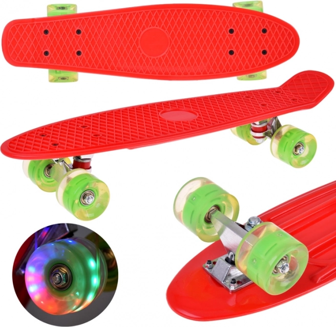 Skateboard con ruote LED per skatepark