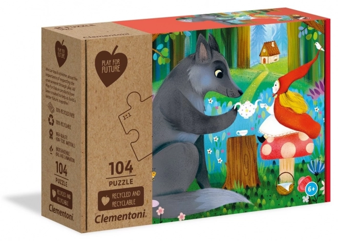 Clementoni puzzle ecologico Cappuccetto Rosso e il lupo 104 pezzi