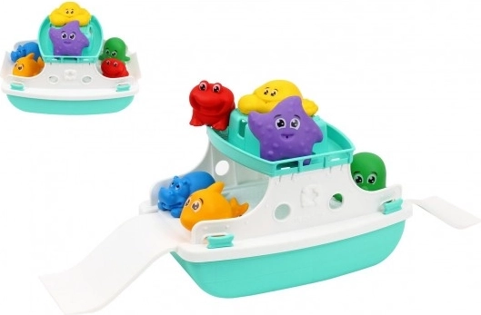 Barca di plastica con accessori