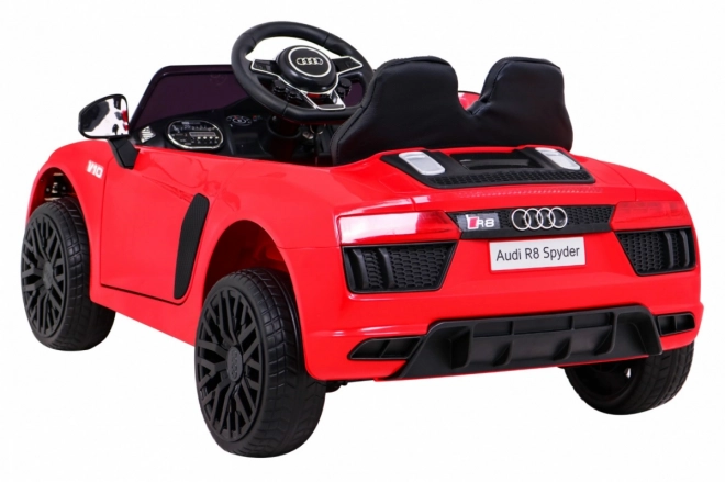 auto a batteria per bambini Audi R8 rossa con telecomando