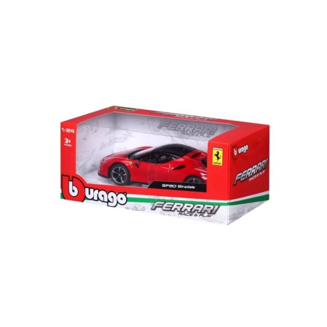 Bburago Ferrari SF90 Stradale in scala 1:24 Rosso