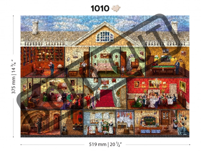 Puzzle in legno residenza vittoriana 2 in 1