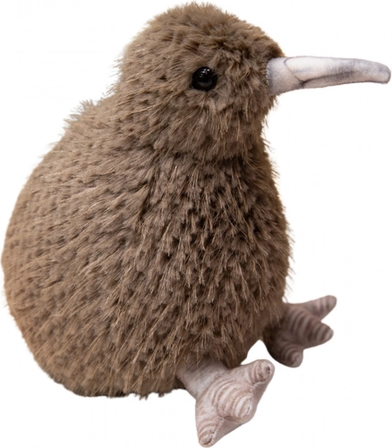 Uccello di peluche Kiwi marrone scuro 21 cm