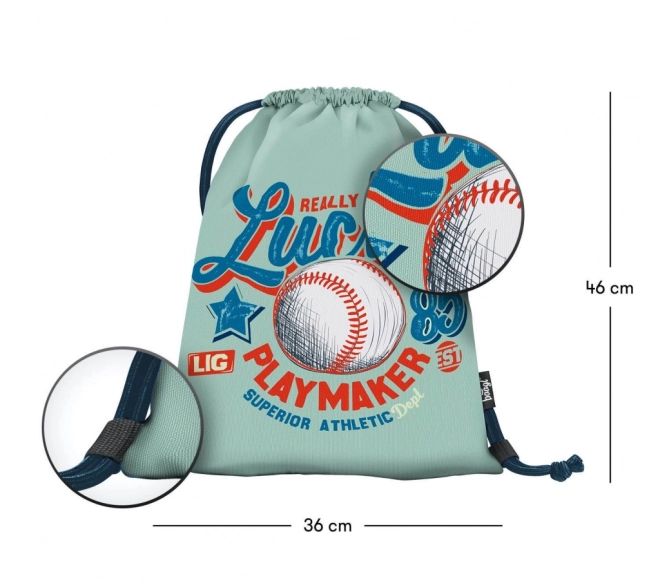 Sacca per Accessori BAAGL - Baseball LUCKY