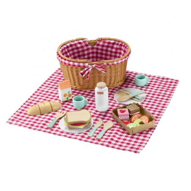 Cestino da picnic con leccornie di legno Fisher-Price