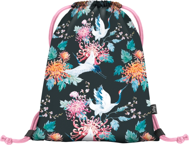 Design elegante con motivi di uccelli e fiori