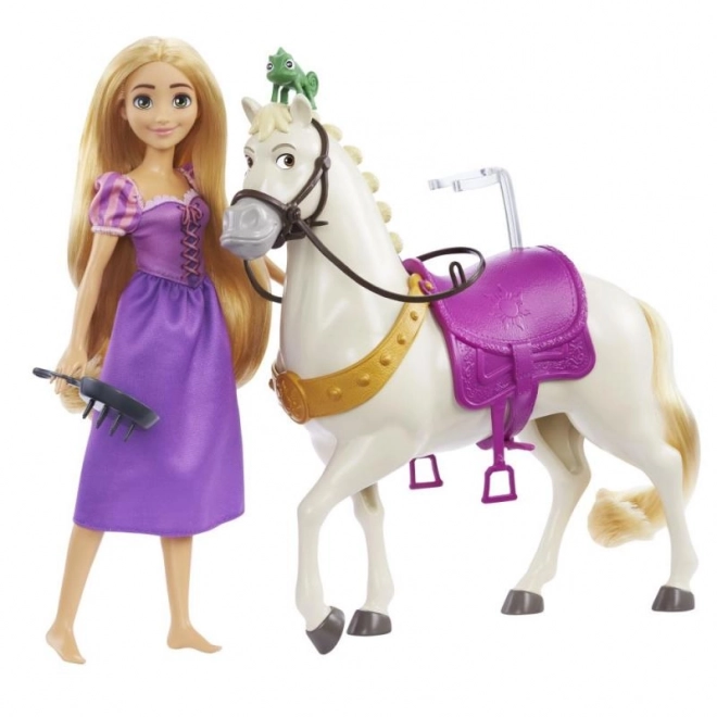 Principessa Disney Rapunzel e Cavallo Maximus Figurina Giocattolo