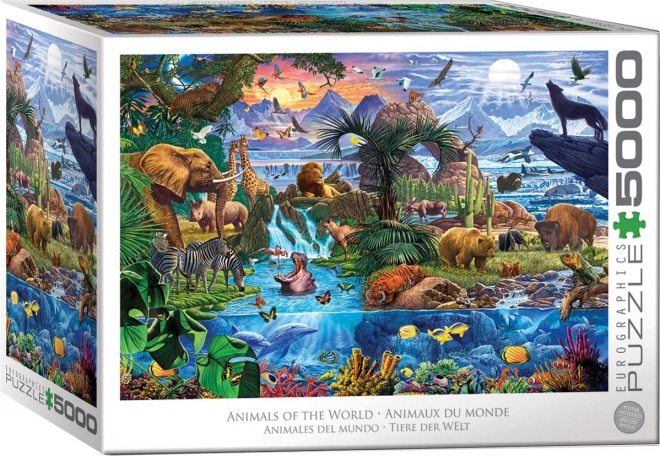 Puzzle di Animali del Mondo Eurographics 5000 Pezzi