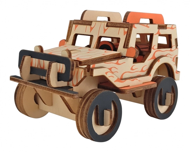 Puzzle 3D in legno Jeep