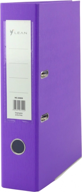 Raccoglitore viola per documenti A4 80 mm con meccanismo a leva