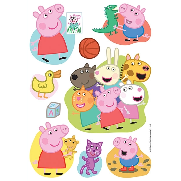 Libro da colorare con immagini termoadesive di Peppa Pig