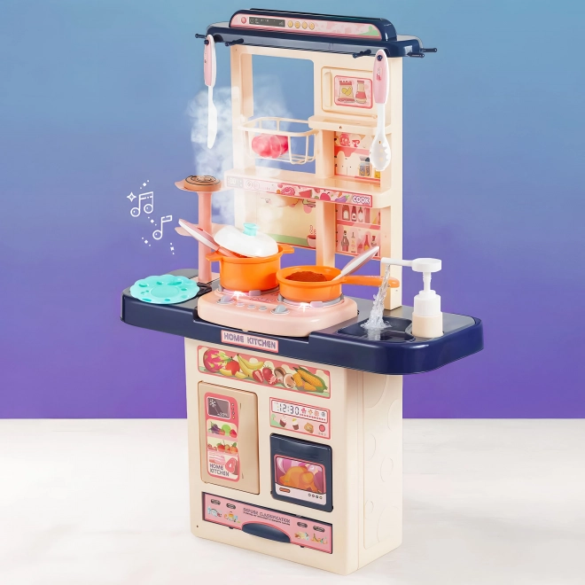 Cucina giocattolo per bambini con suoni e luci LED