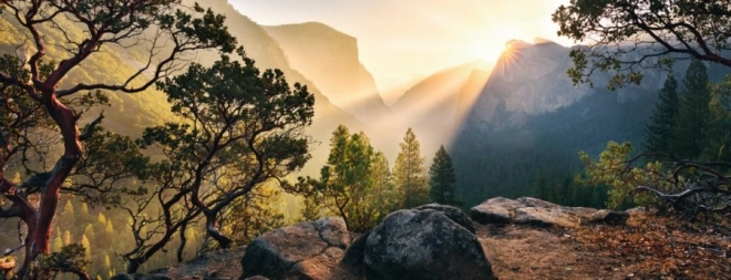 Puzzle panoramico Parco nazionale di Yosemite 1000 pezzi