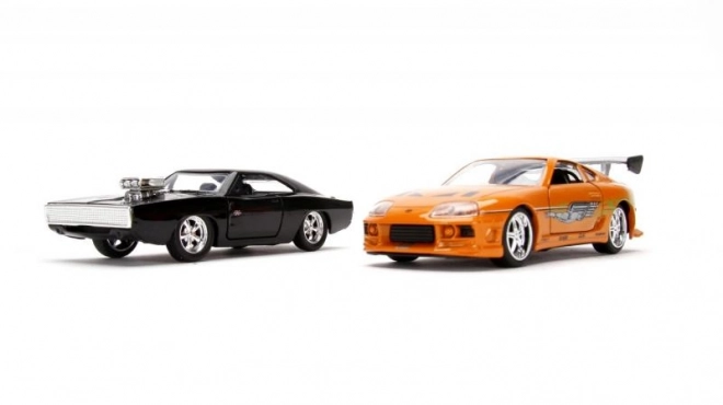 Confezione Doppia Fast & Furious Toyota Supra e Dodge Charger 1:32