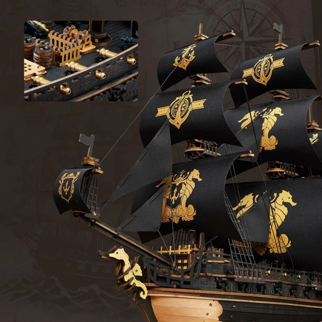 Veliero meccanico 3D Cavalluccio Marino