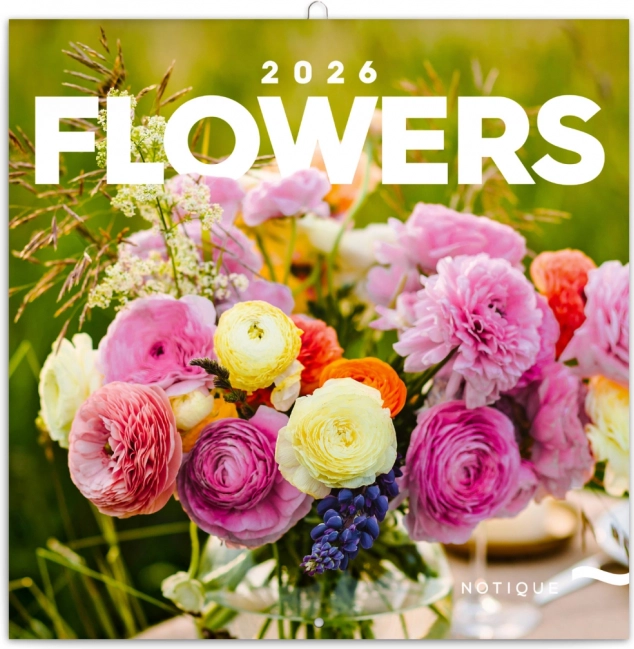 Calendario per appunti Fiori 2026