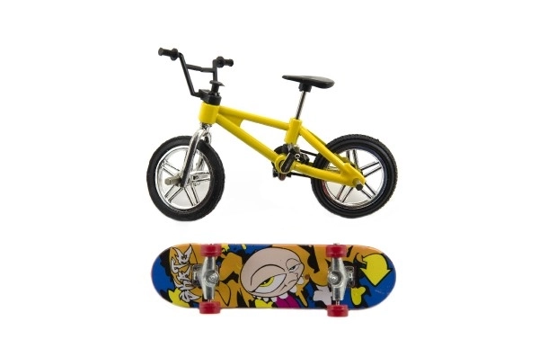 Bicicletta e skateboard da dita freestyle