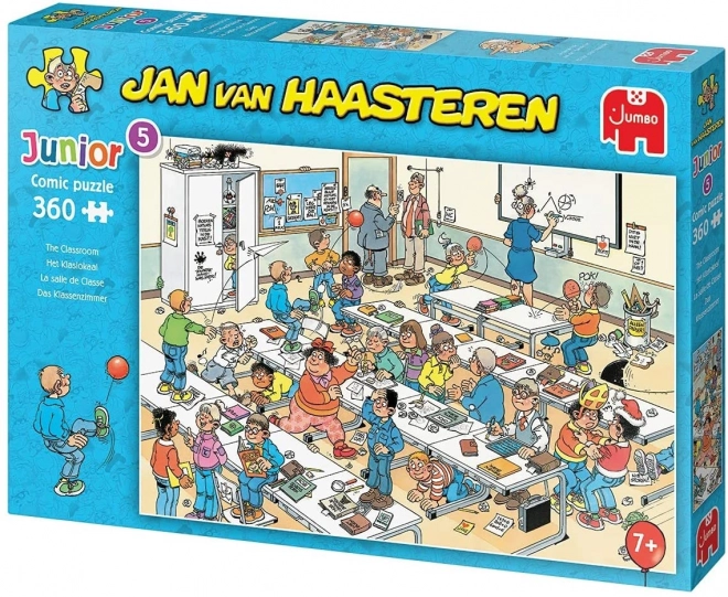 Puzzle Junior 5 Classe Scolastica da Jan van Haasteren 360 Pezzi