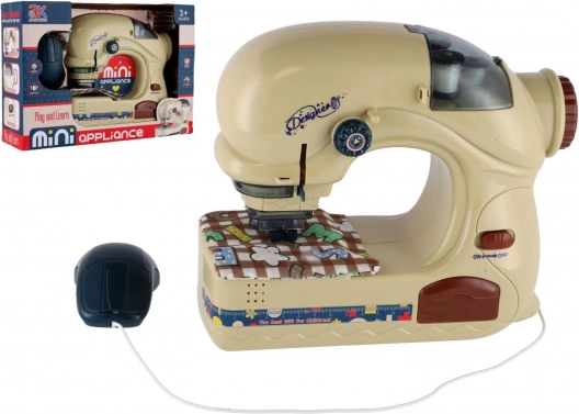 Macchina da cucire per bambini con luce a batteria 20 cm