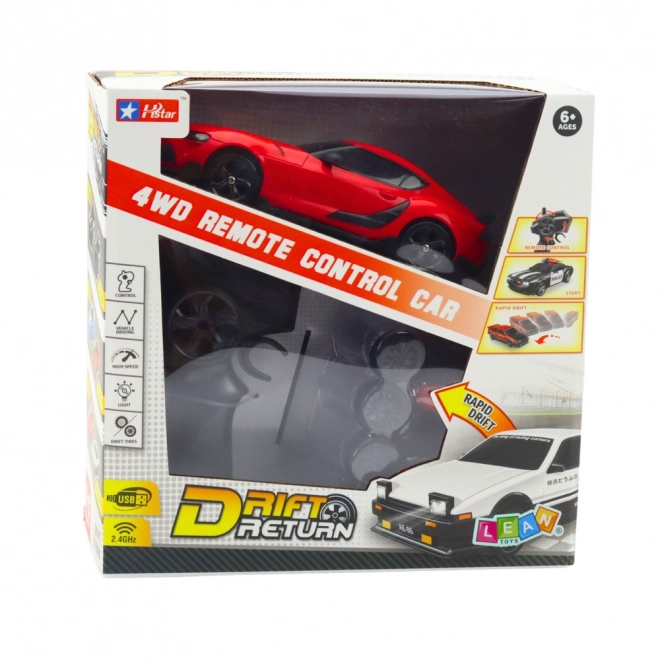 Auto da drift telecomandato rosso 4WD