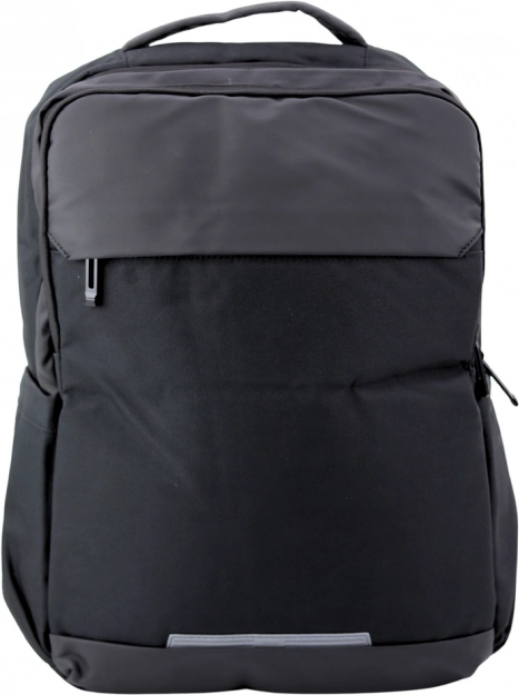 Zaino urbano con USB e tasca per laptop nero 16L