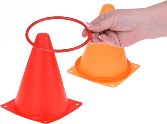 Set da gioco birilli, cerchi e sacchetti per bambini