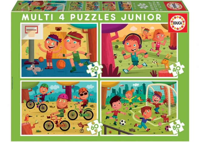 Puzzle Sportivi 4 in 1 EDUCA