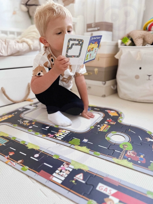 Woopie Green puzzle cittadine per bambini - Autodromo
