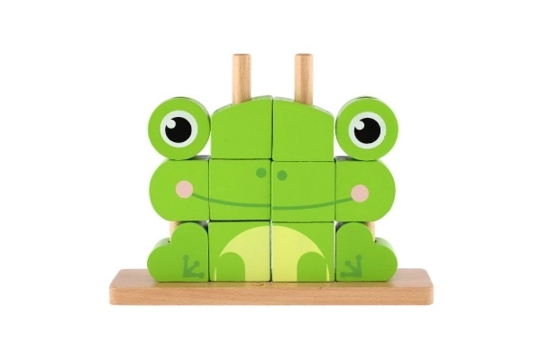 Puzzle Rana in Legno per Bambini