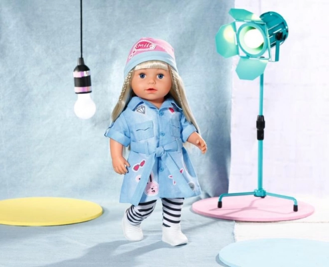 Vestitino Deluxe in denim per bambola BABY born 43 cm