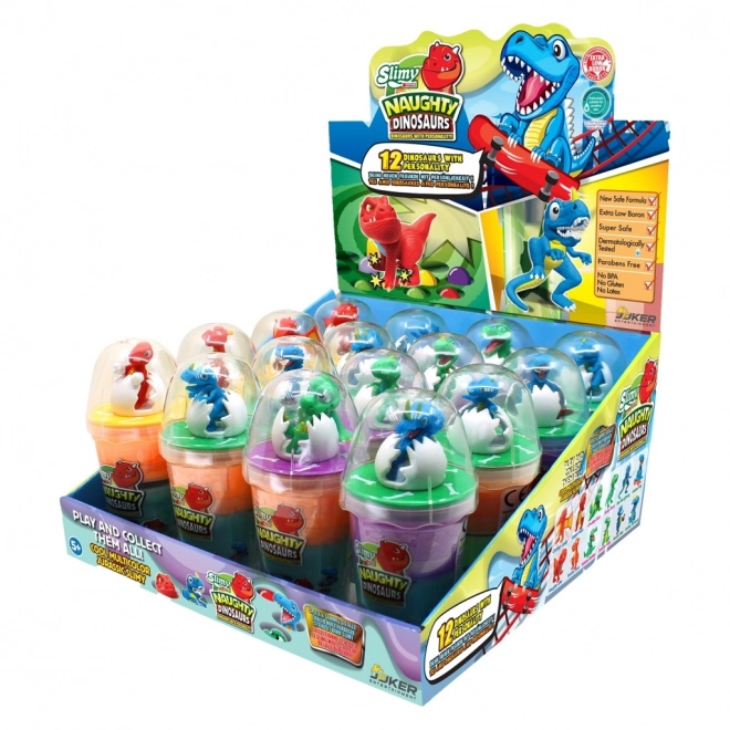 Slimy con dinosauro