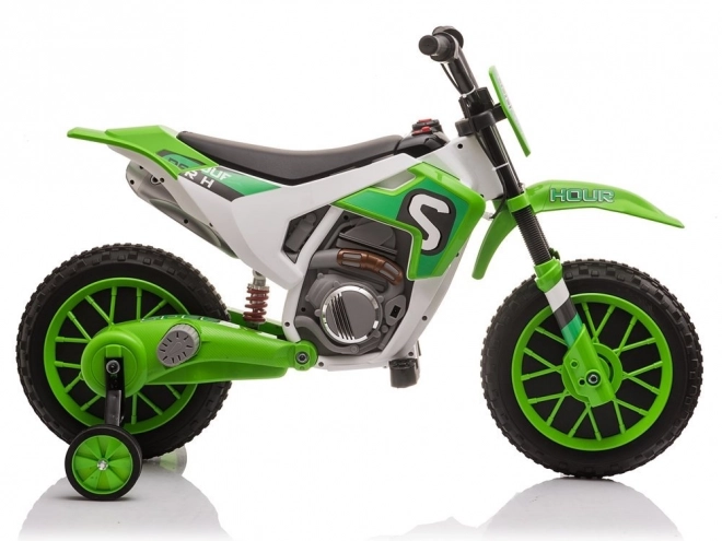 Moto a batteria verde per bambini